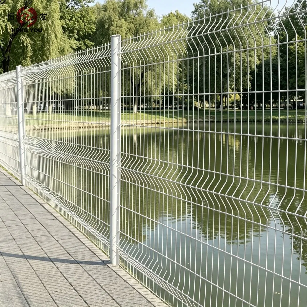 Panel de seguridad de malla de alambre soldado en 3D para jardín