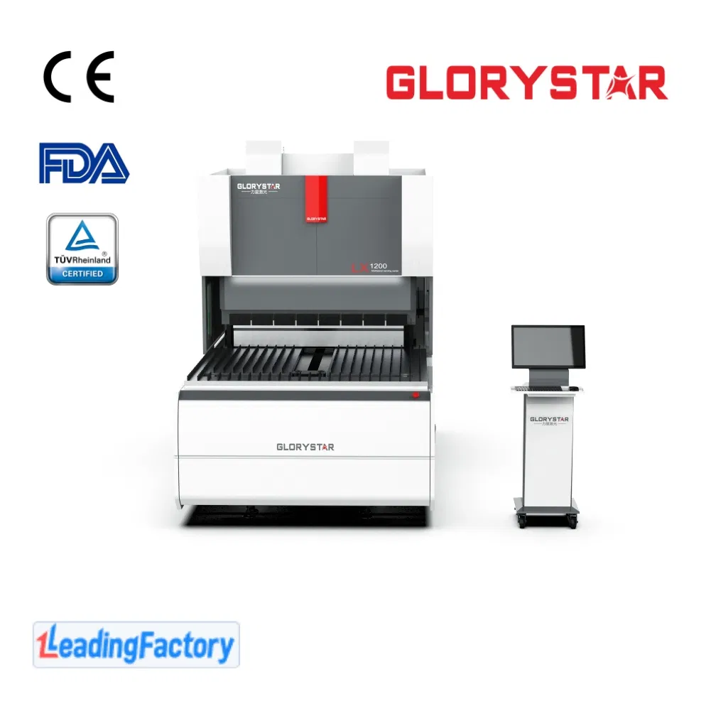 Glorystar Laser CNC آلة ثني معدن الفولاذ المقاوم للصدأ 2.5 متر بمحرك سيرفو