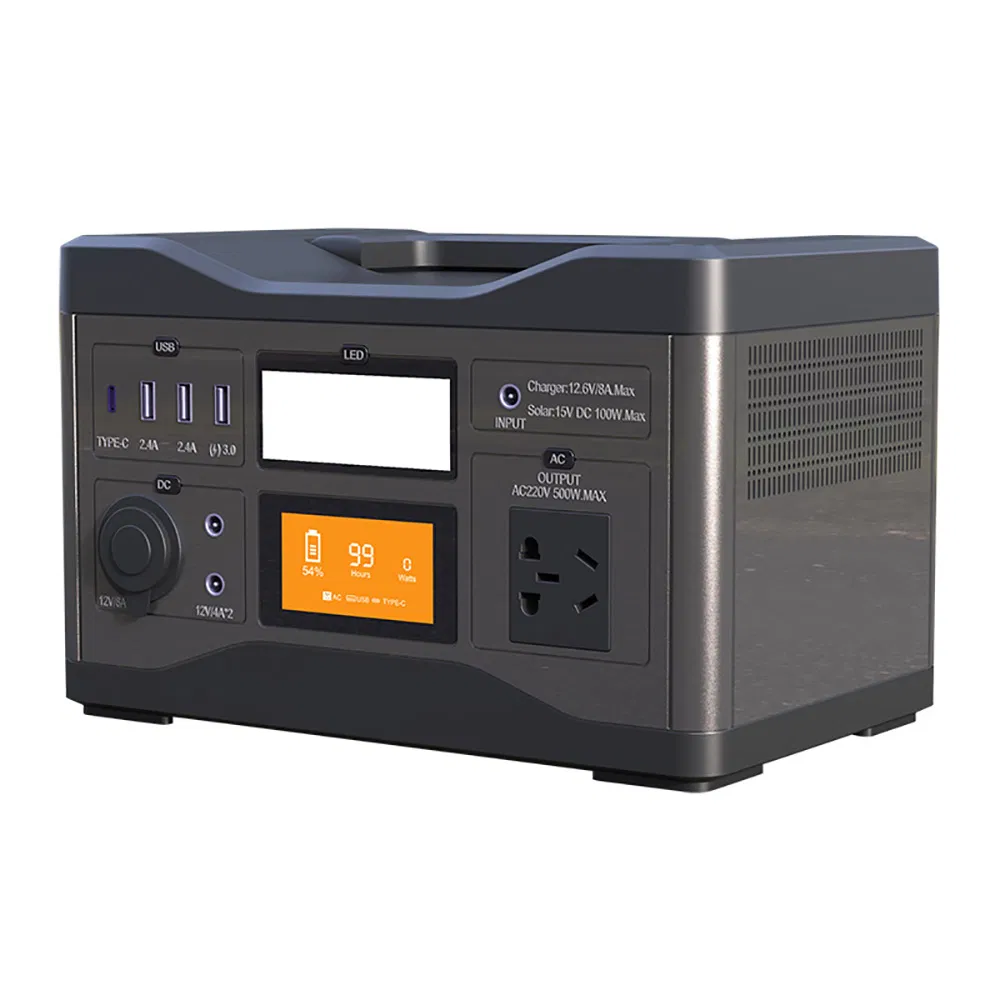 Solarenergie-Kraftwerk 500 Watt Notstromversorgung Tragbarer Generator
