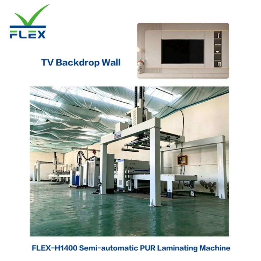 Flex-1400 Thermal Laminator Machine, High Efficiency Industrial Grade Woodworking Furniture Panel Production