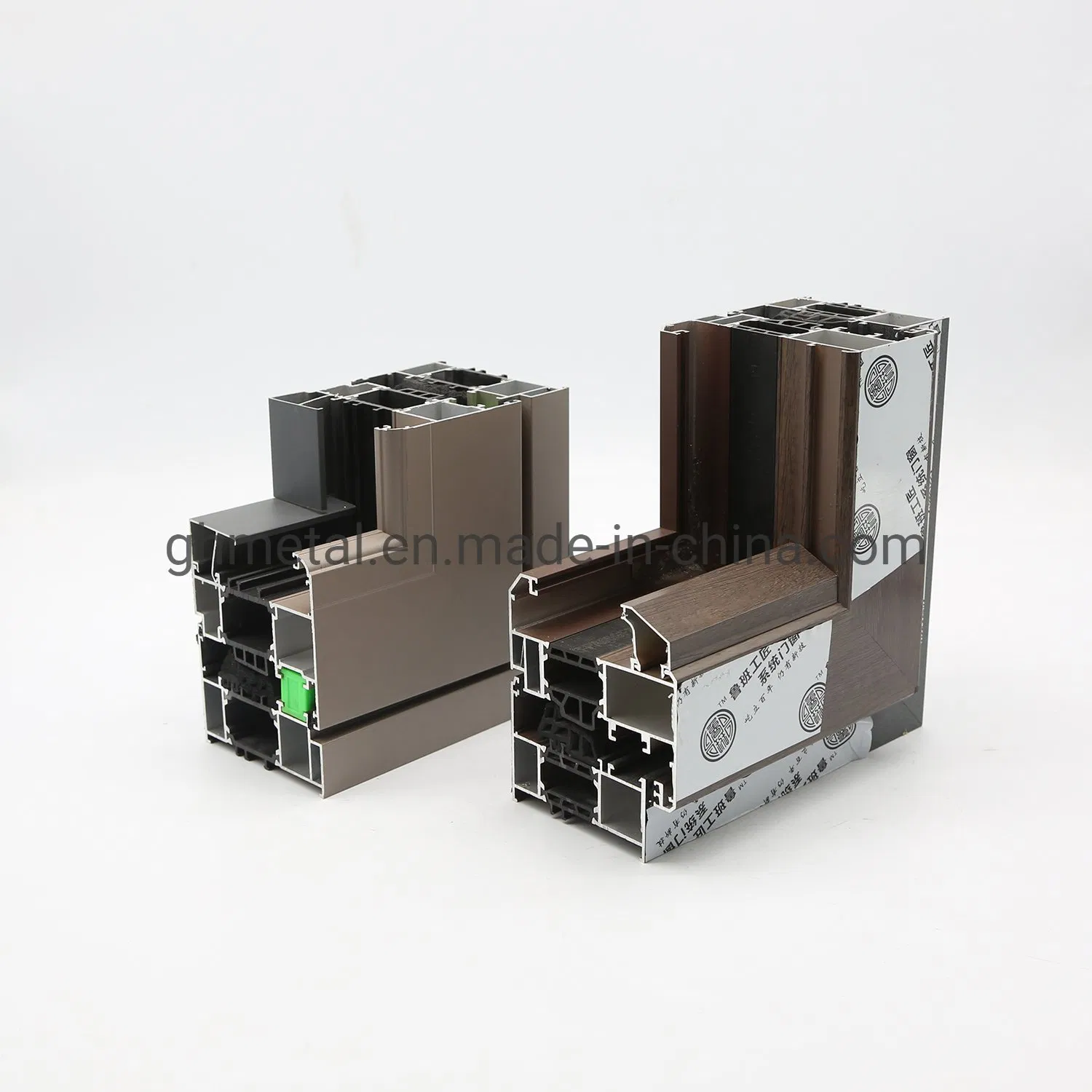 Individuelles Rahmenprofil aus Aluminiumstrangpress für Fenster und Türen