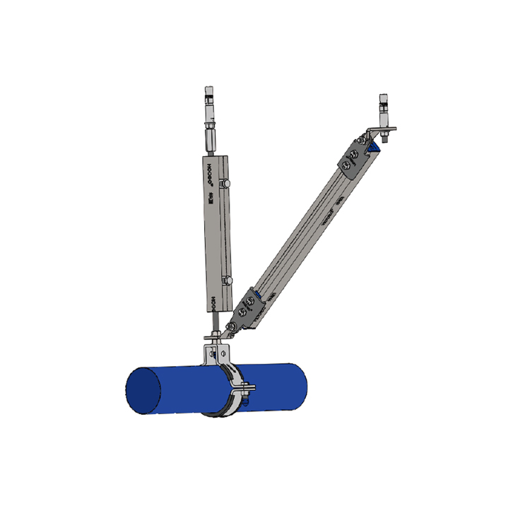 Seismic Supports Single-Pipe Lateral Bracing Shock-Resistant Unistrut Slotted Strut Channel