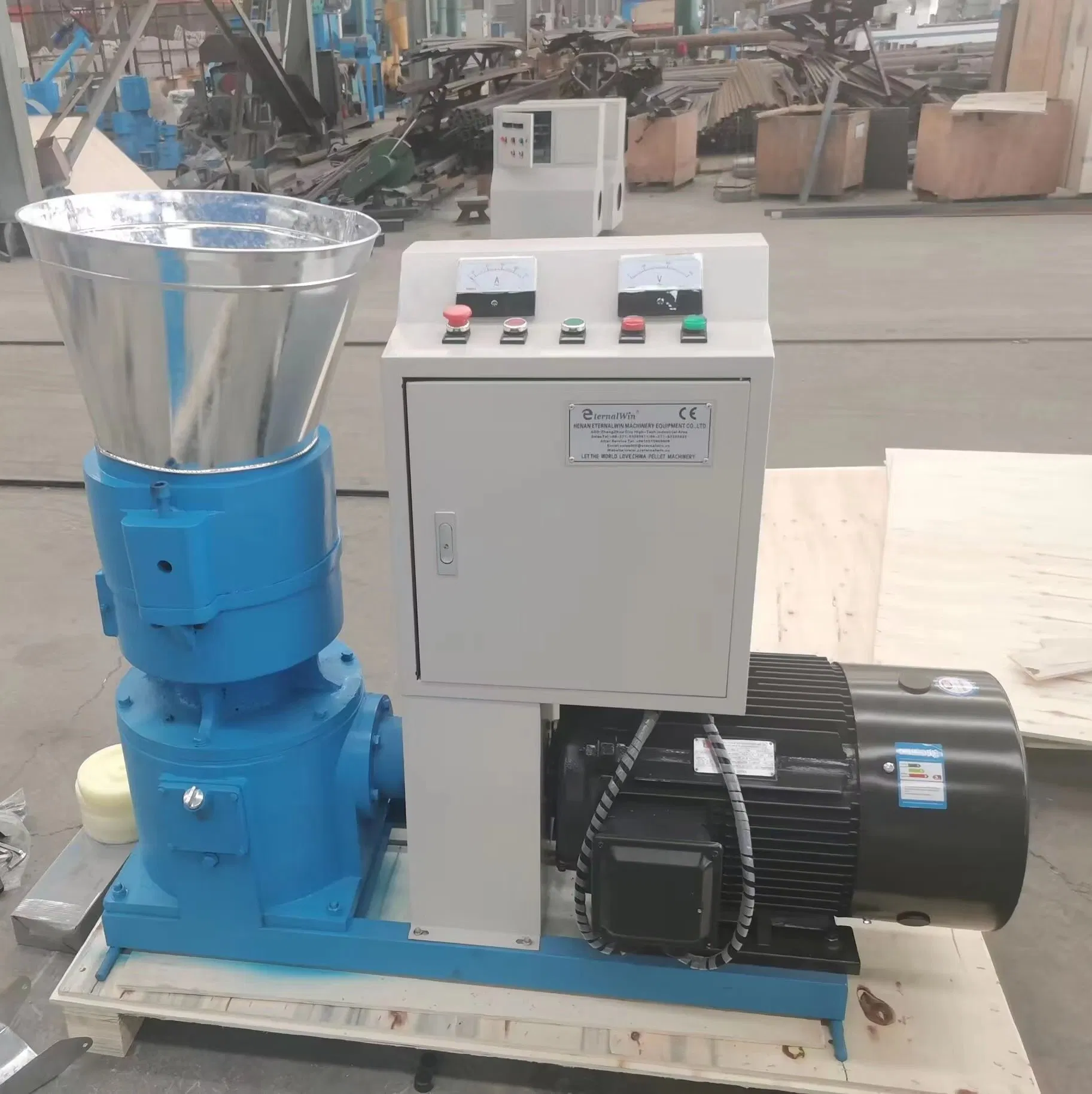 Wood Sawdust Fuel Pellets Machine 100-400kg/H Biomass Wood Pellet Making Machine with Electric and Diesel Engine
