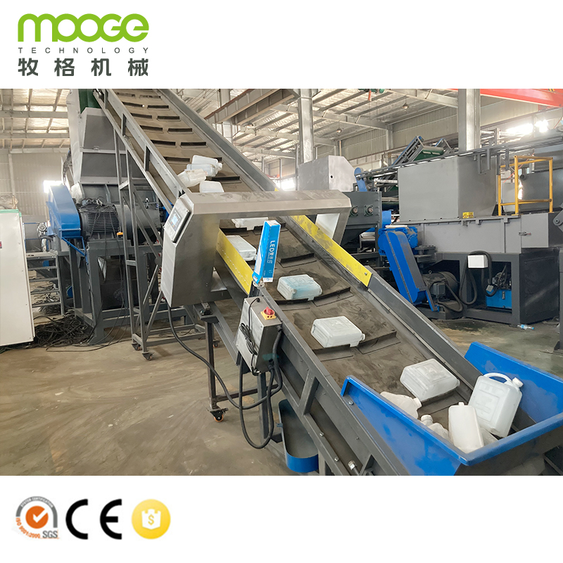 Abfall Kunststoff HDPE LDPE PP PE PET Flaschen Flakes Folie Gewebesäcke Zerkleinerungs-Wasch-Recyclinglinie Pelletieranlage Granulator Granuliermaschine