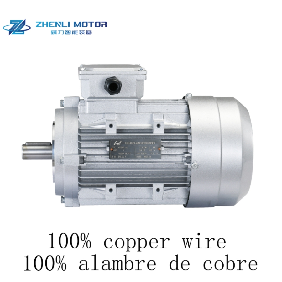 Motore elettrico AC trifase 380V 50/60Hz con alloggiamento in alluminio e montaggio a flangia