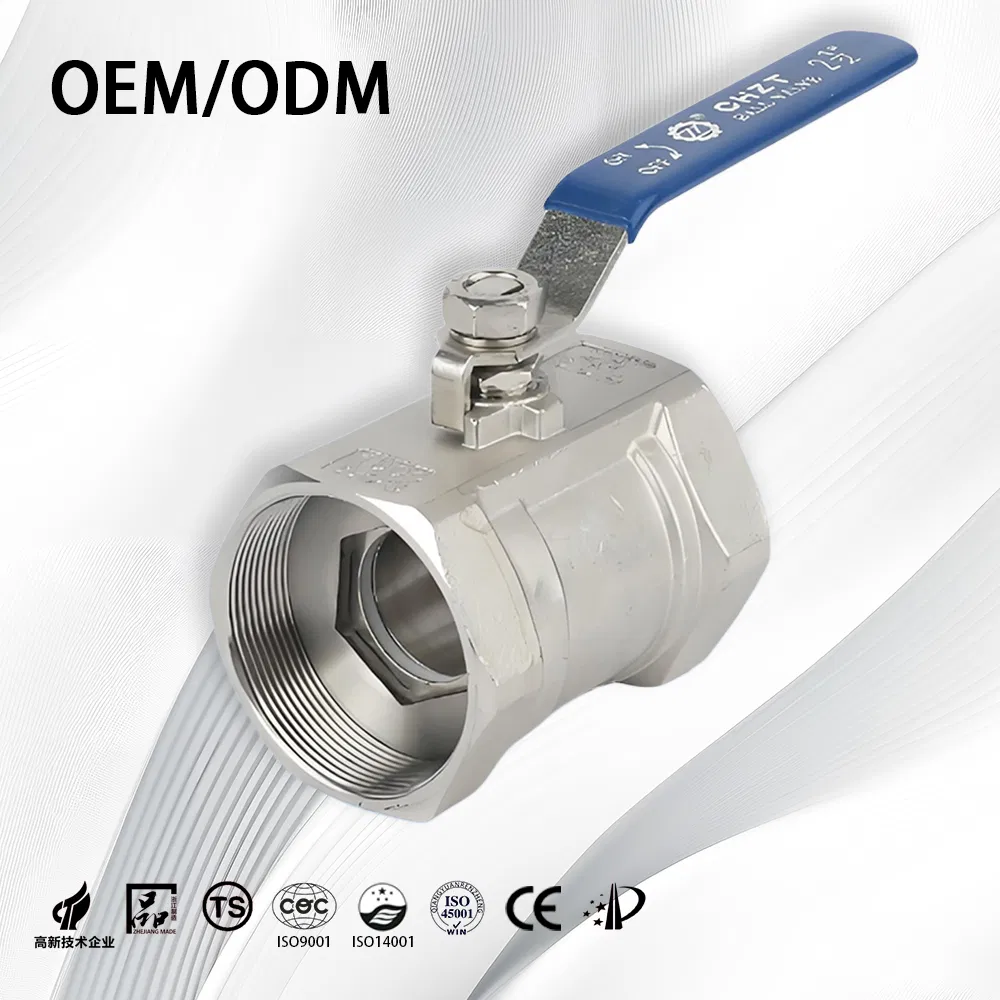 Stainless Steel Thread End 1000wog 1PC Floating Ball Valve for Gas Water