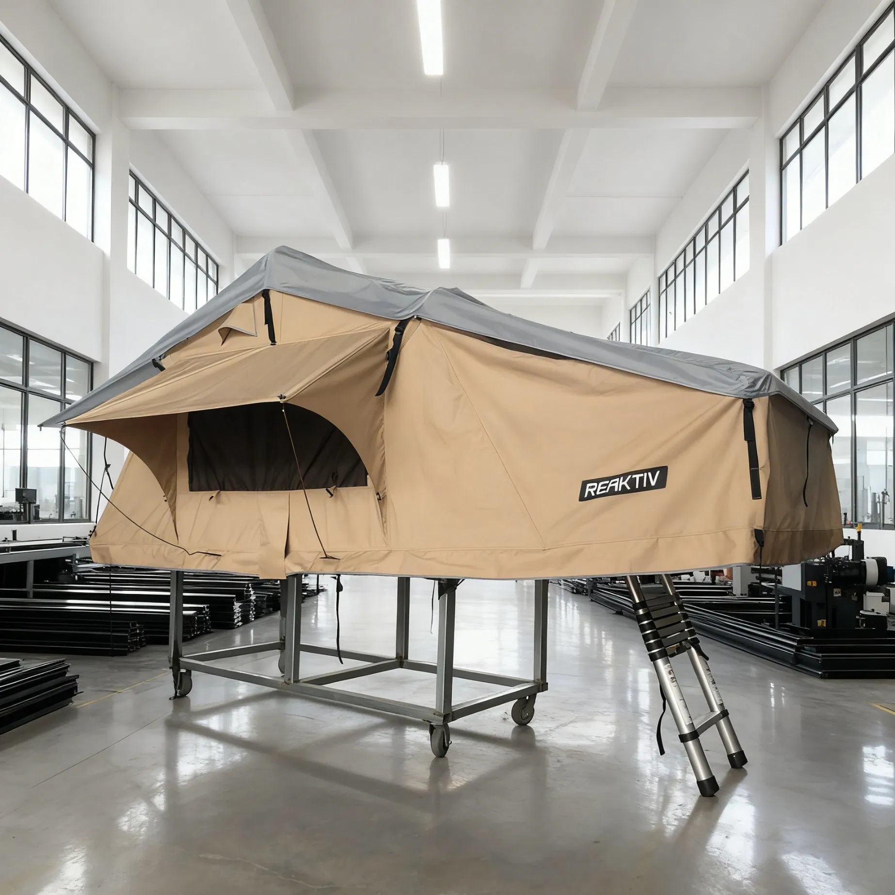 Wasserfestes Doppelschicht-Oxford-Aluminiumgestänge-Leichtgewicht-Autodachzelt