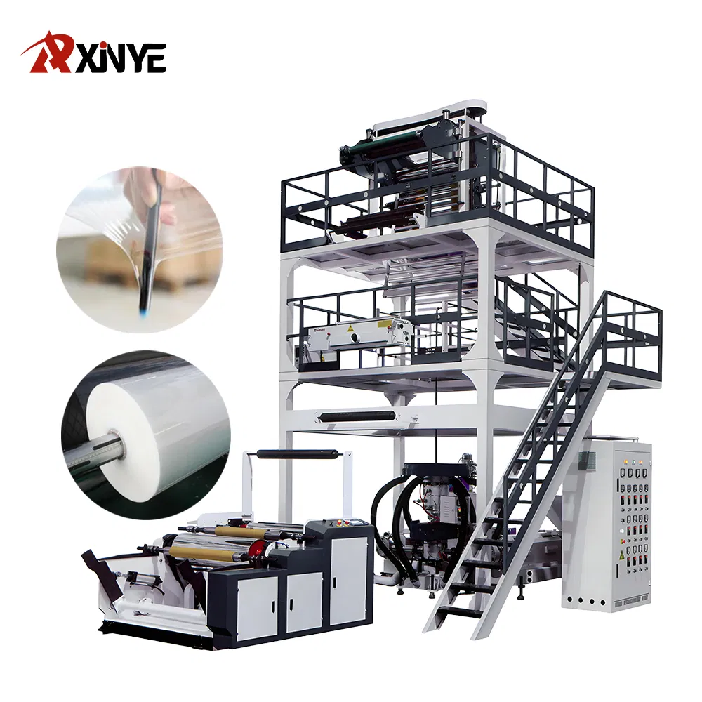 ABA Film Extruder Blowing Extrusion Cutting Machine PLA LDPE HDPE LLDPE Film Blowing Machine