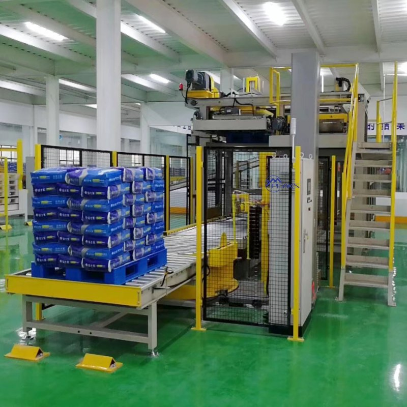 Palletizzatore ad alta posizione per un'efficiente impilatura dei sacchi