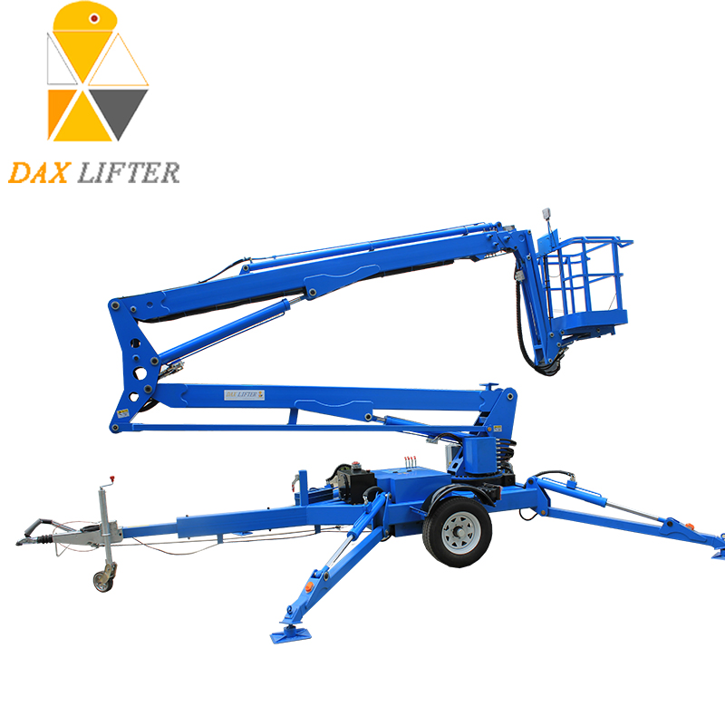 Battery Electric Hydraulic Man Cherry Picker Spider Towable Articulated Telescopic Boom Lift