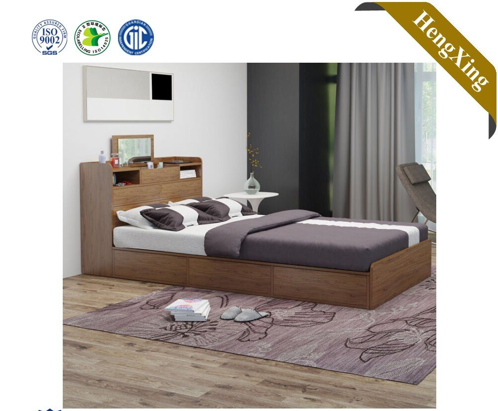 Simple Design Solid Wood Queen Size Modern Bedroom Bed