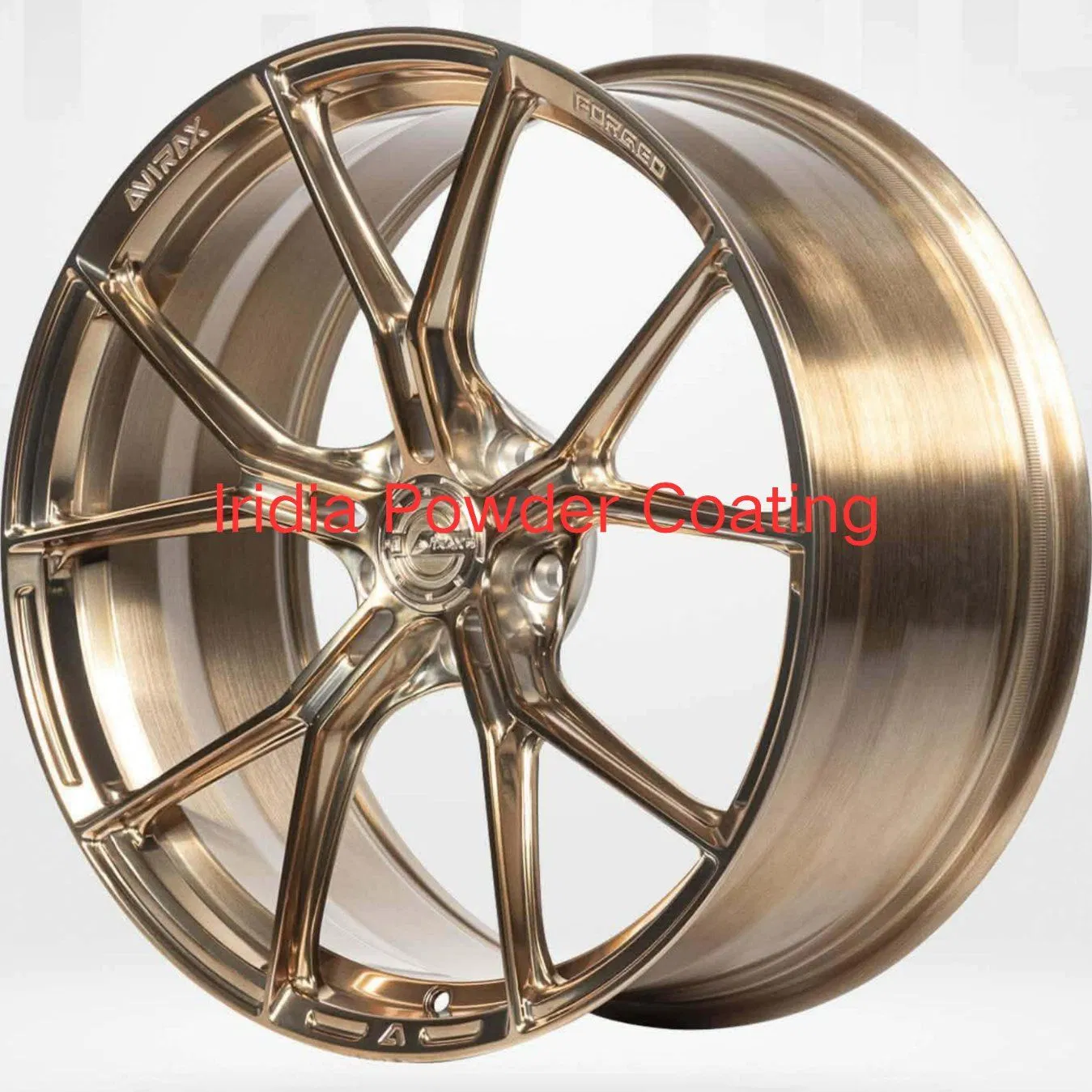 Polyester Durable Light Gold Golden Champagne Illusion Color Powder Coating Paint for OEM Wheel