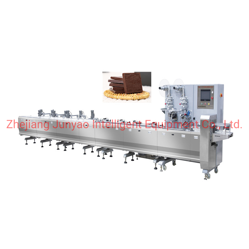 Waffelkeks-Schokoladenriegel-Verpackungsmaschine automatische Zuführung Kissenverpackungsmaschine