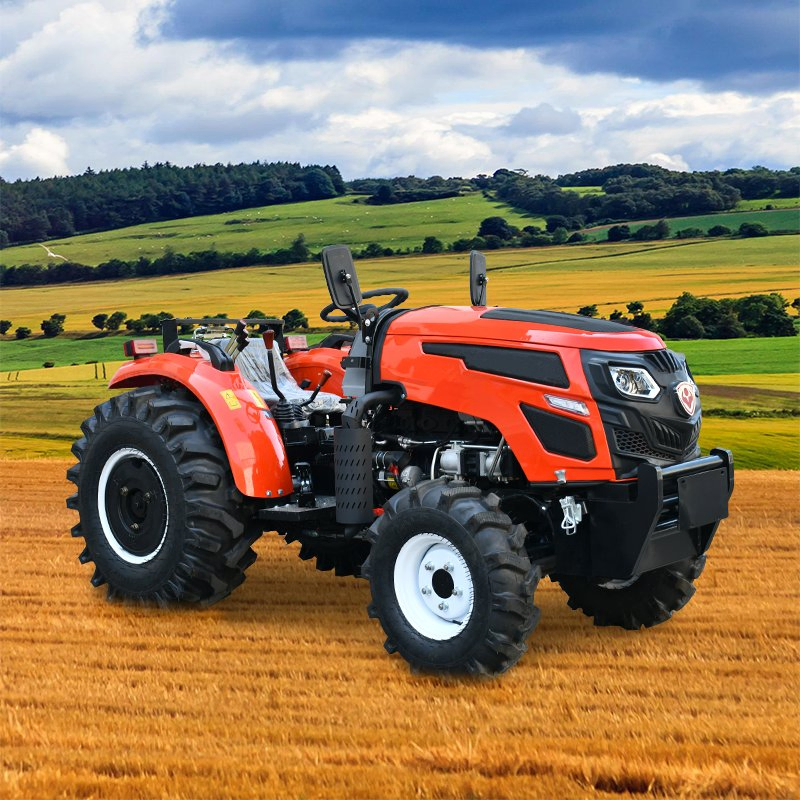 Trattore agricolo gommato con cabina multifunzionale da 50HP 60HP 70HP 120HP 150HP 180HP