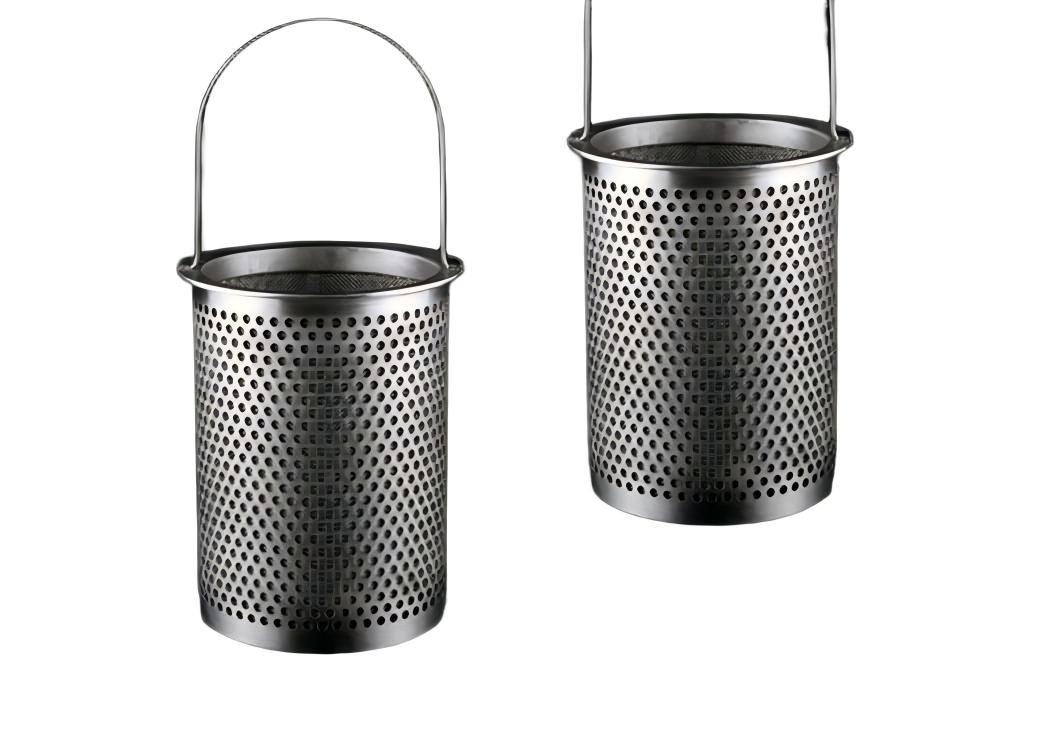 Stainless Steel 316 Perforated Metal Filter Element with Custom Hole Size and Pattern
