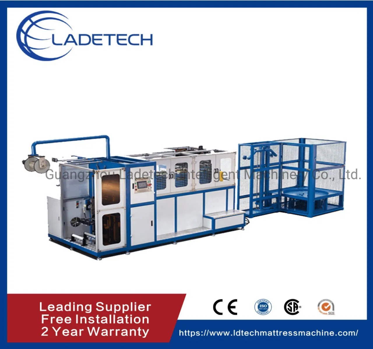 LDT-PS100 CNC Fully Automatic High Speed Mattress Pocket Spring Coiler Machine Mattress Spring Making Machine