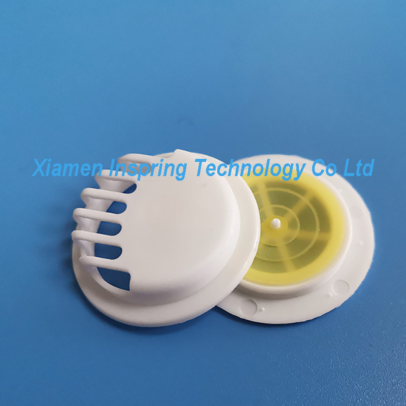 Plastic White Black Respirator Breath Valve for Cup Mask Exhalation