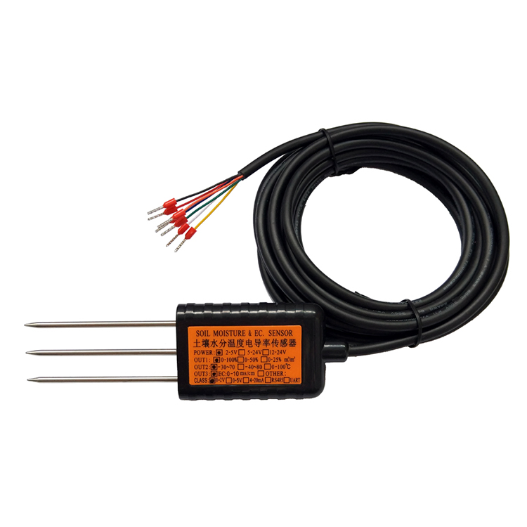 Environmental Soil Testing FDR RS485 SDI12 Uart Voltage Soil Temperature Moisture Probe Sensor