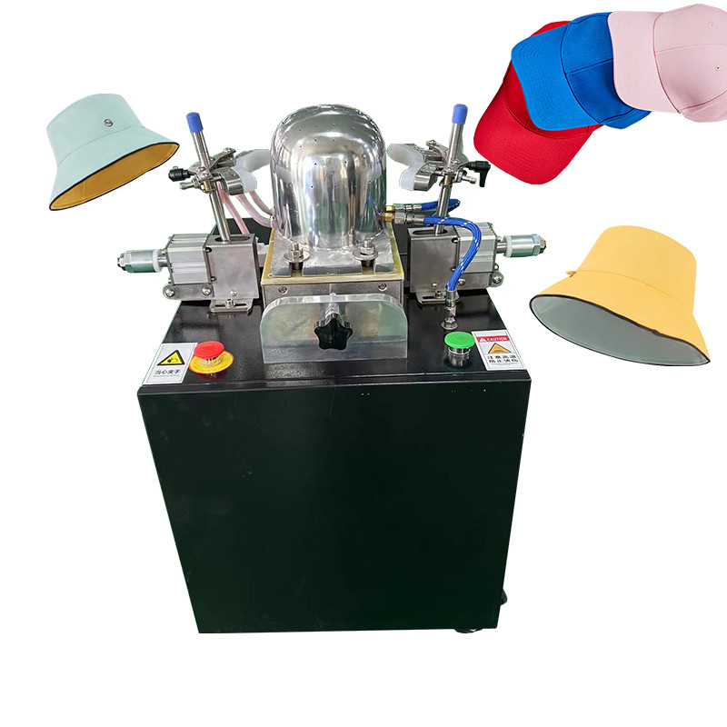 Macchina automatica per stirare e produrre cappellini da baseball a vapore freddo