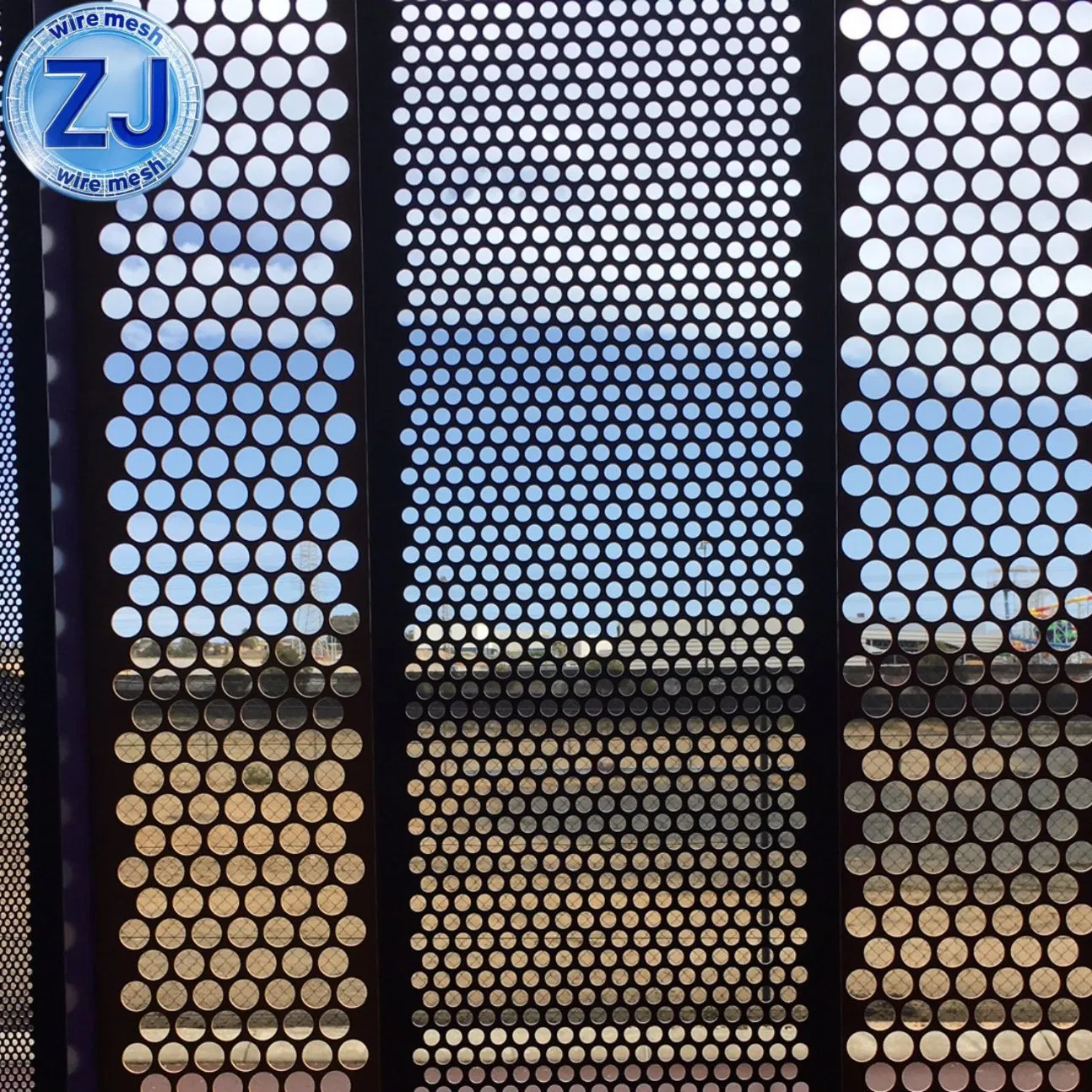 Perforated Metal Custom Landscaping Panels with Artistic Cut-Outs