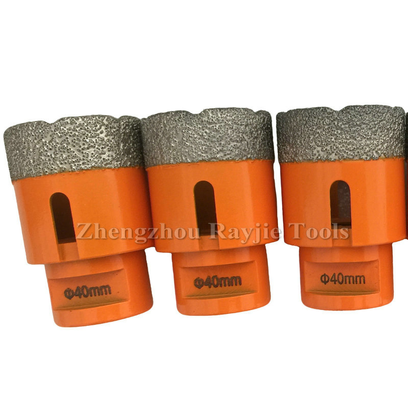 Vacuum Brazed Diamond Drill Bits for Porcelain Tile, Granite, Marble Fast Dry Drilling