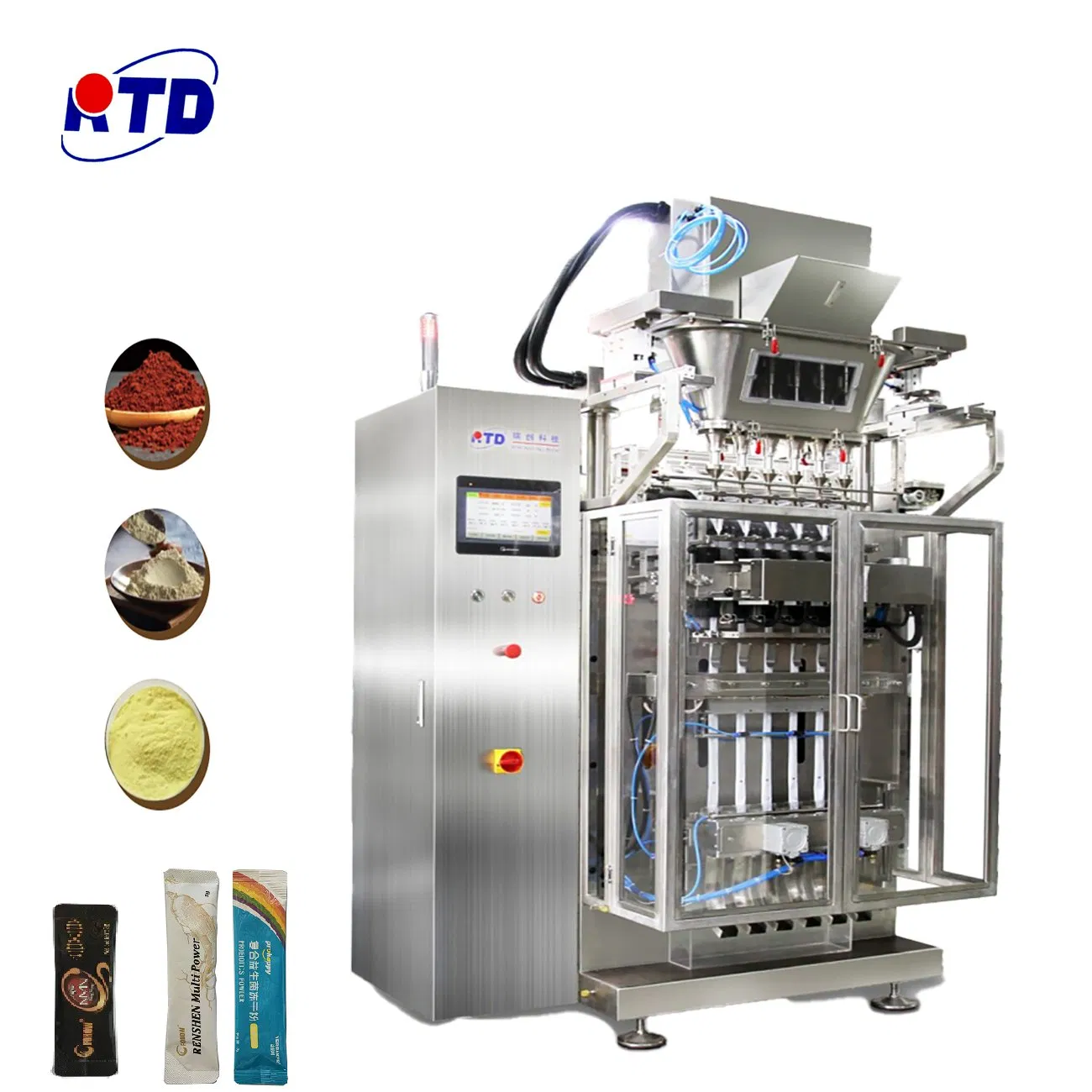 Machine avancée de conditionnement automatique de poudre multi-voies pour un scellage efficace