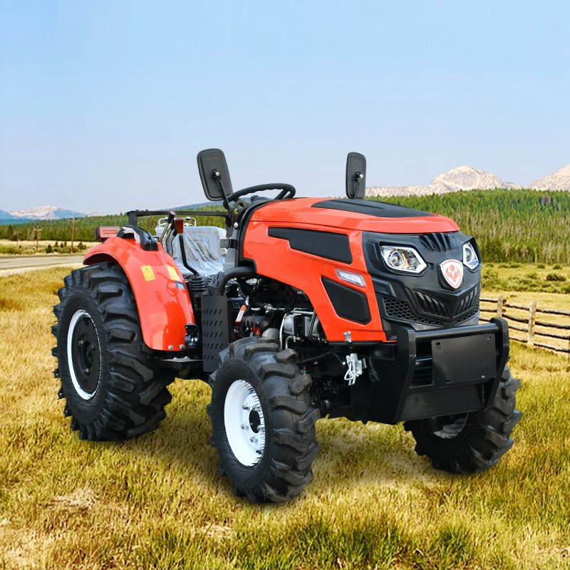 50HP 4WD Agricultural Three-Point Suspension Wheel Tractor with Optional Enclosed Cab
