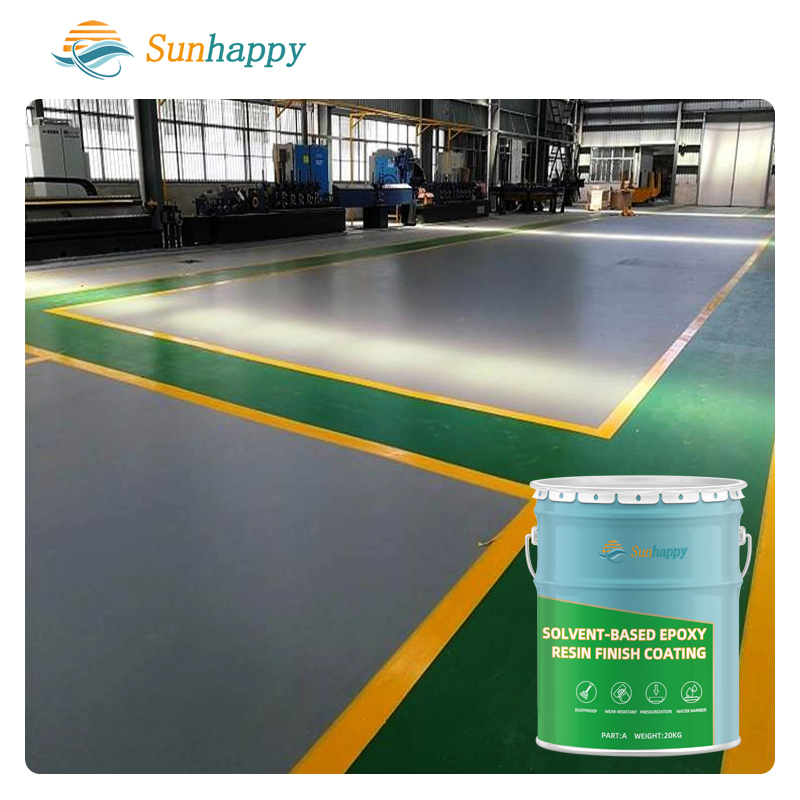 Waterproof Epoxy Floor Coating for Concrete Garage Factory Workshop, Liquid Epoxy Resin Floor Paint