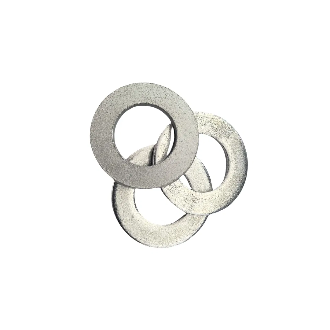 Rondelle en zinc/Rondelle plate avec fixation en acier inoxydable