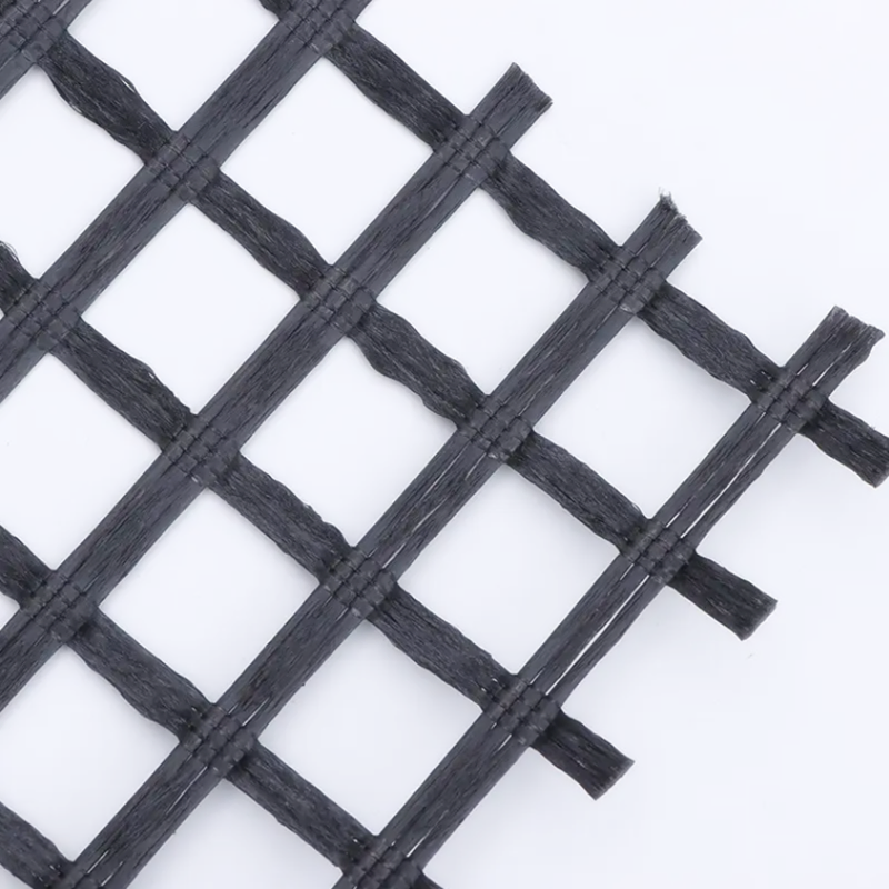 Asphalt Pavement Reinforced Glass Fiber Grille HDPE Geogrid