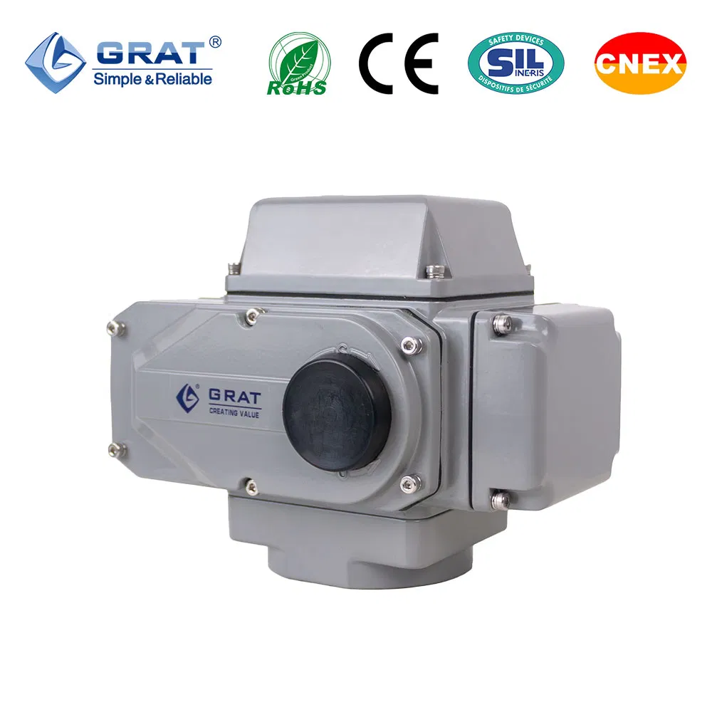 IP67 Quarter Turn Rotary Electric Valve Actuator with Servo Motor for Ball Valve and Motorized Butterfly Valve