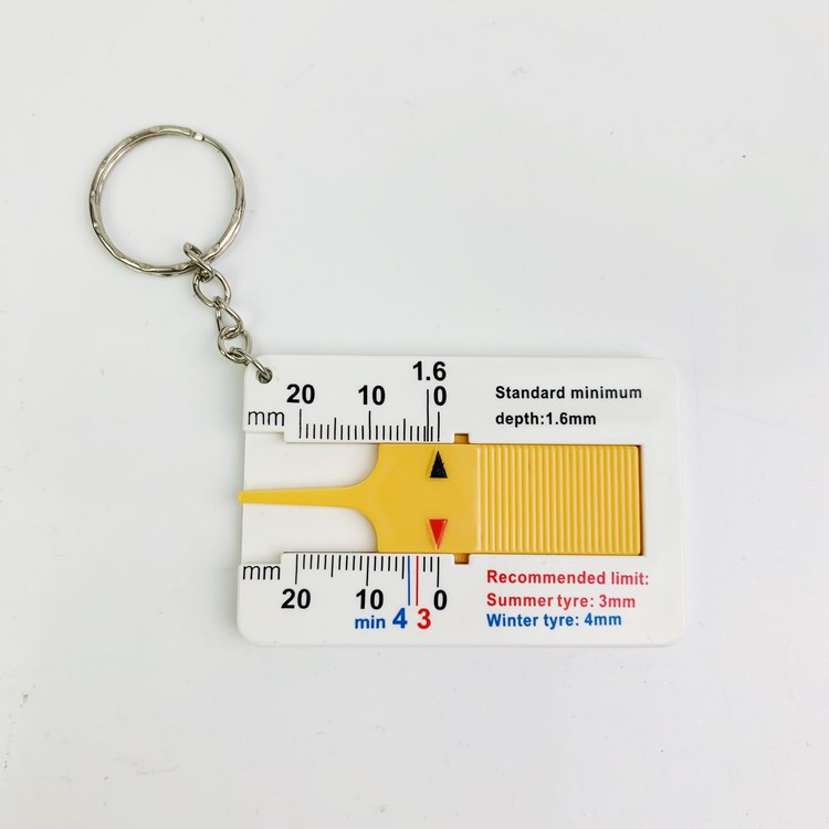 Plastic Keyring 0-20mm Tire Tread Depth Gauge
