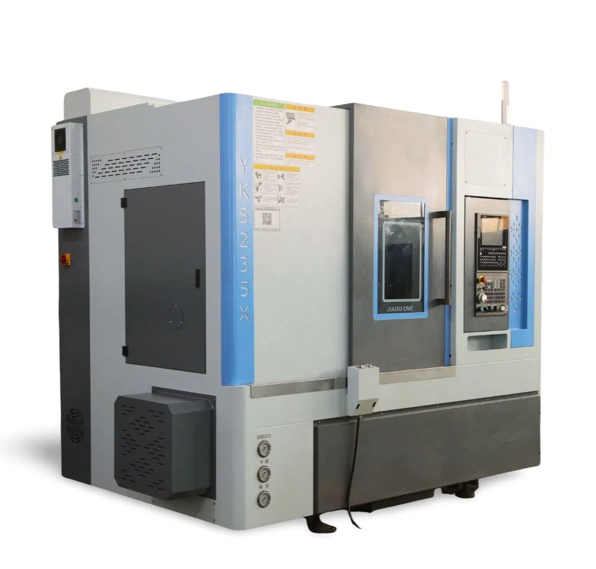 Tornio-fresatrice CNC composito automatico a torretta motorizzata ad alta rigidità con bancale inclinato in metallo