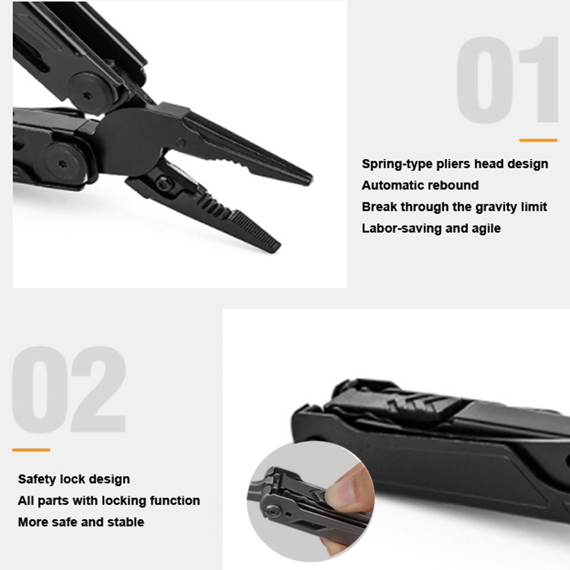 Mini Stainless Steel Folding Pocket Combination Pliers Multi Tool