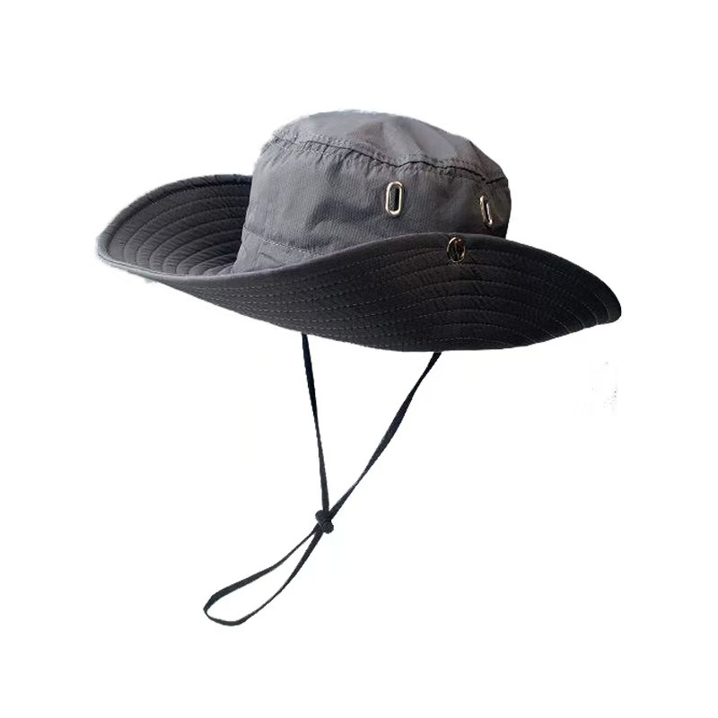 Custom UV Protection Wide Brim Boonie Fishing Hat Versatile Outdoor Bucket Hat