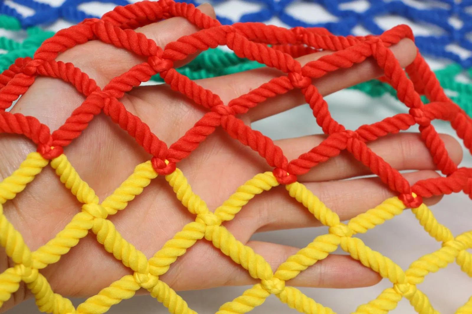 Rete di sicurezza in mesh per giungla all'aperto resistente agli urti per aree ad alto traffico