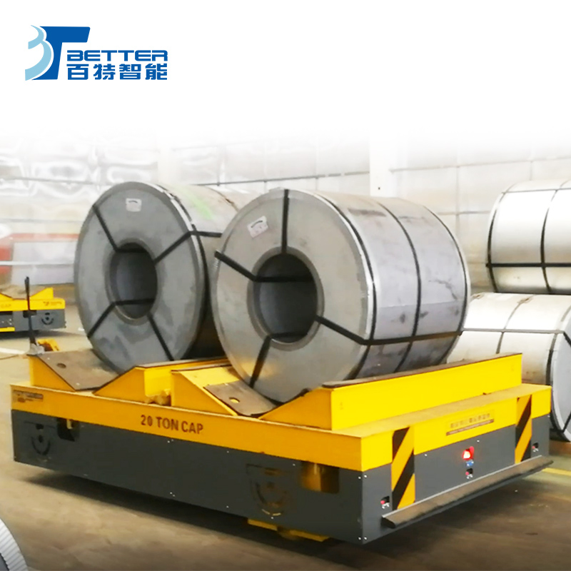 Heavy Duty Steel Coil Transfer Cart System for Factory Material Handling