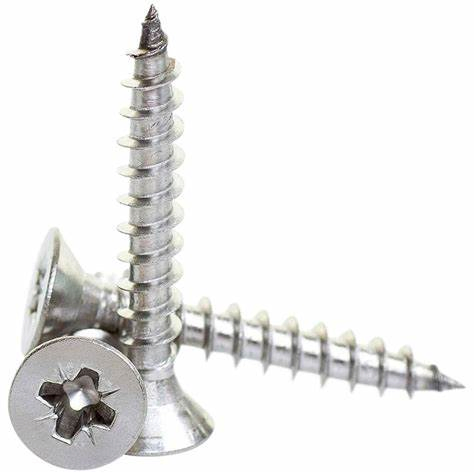 Stainless Steel Double Countersunk Head Pozi Flat Head Chipboard Wood Screws DIN7505A/DIN7505B