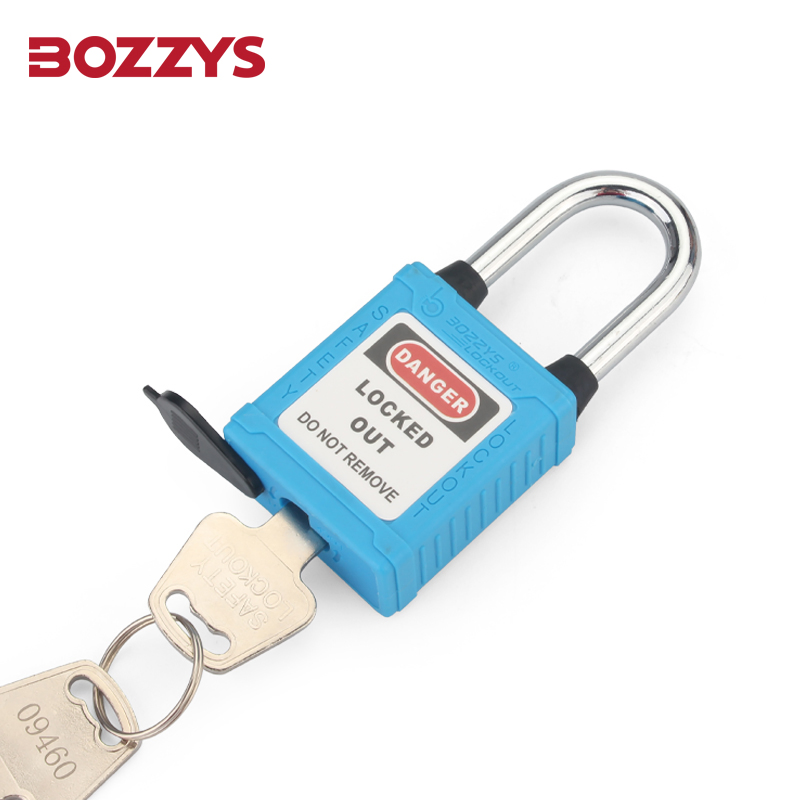 38mm Industrial Steel Shackle Safety Dust-Proof Padlock with Dust-Proof Base and Master Key