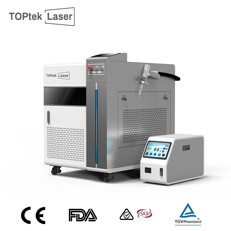 Saldatrice laser portatile a raffreddamento ad acqua con testa oscillante per saldatura laser in fibra per acciaio al carbonio, acciaio inossidabile e alluminio 1500W 2000W 3000W Raytools Max