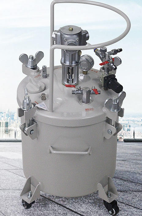 60L Pneumatischer Rührer Automatischer Farbmischeimer Leicht zu bewegender Agitator