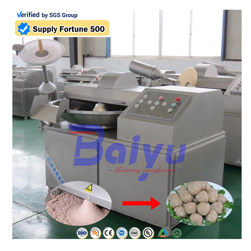 Baiyu 304 Stainless Steel Meat Bowl Cutter for Sausage and Meatball Processing