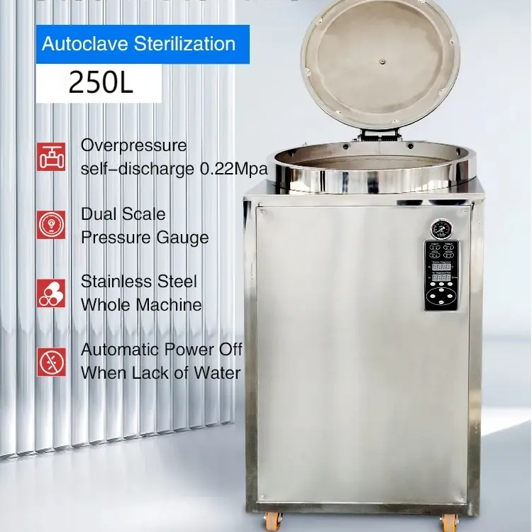 Sterilizzatore a vapore in pressione con autoclave per cibo in scatola, macchina per la sterilizzazione di conserve alimentari, 35L 50L 75L 100L 120L 150L 200L 250L