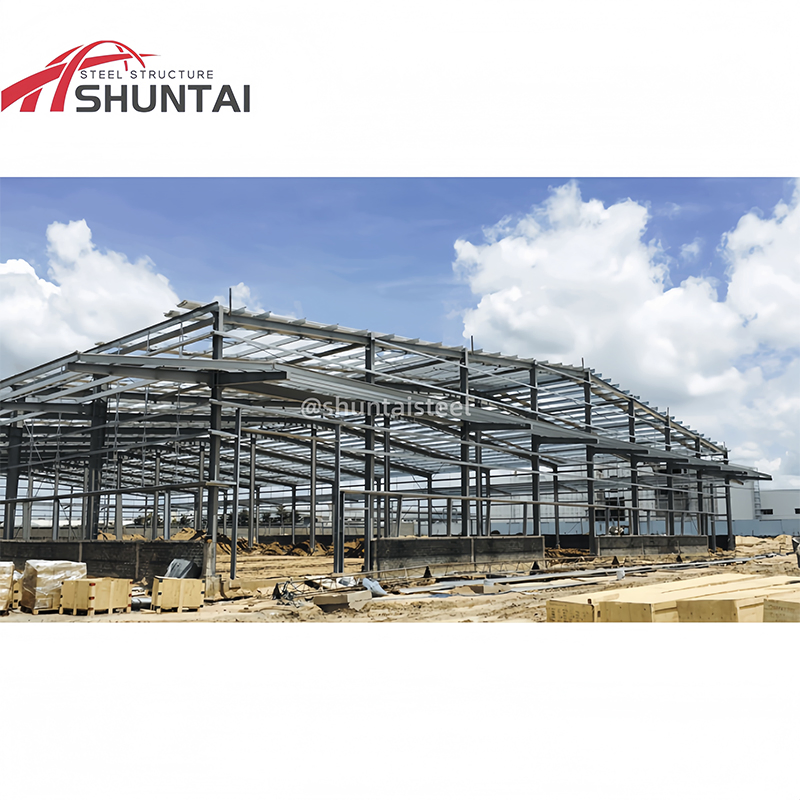 Struttura in acciaio zincato prefabbricata magazzino capannone edificio