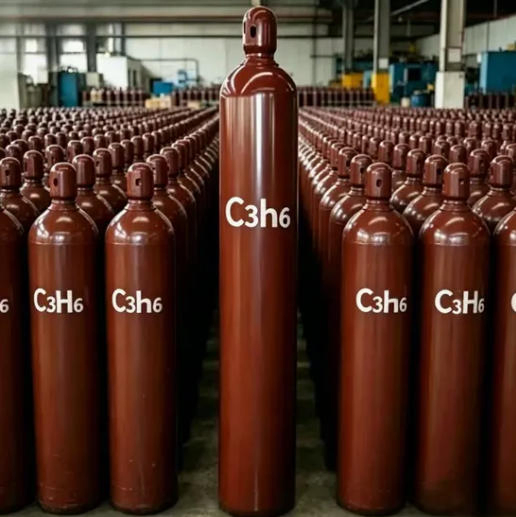 50L/118L Cylinder Industrial Grade 99.9%-99.995% C3H6 Propylene Gas