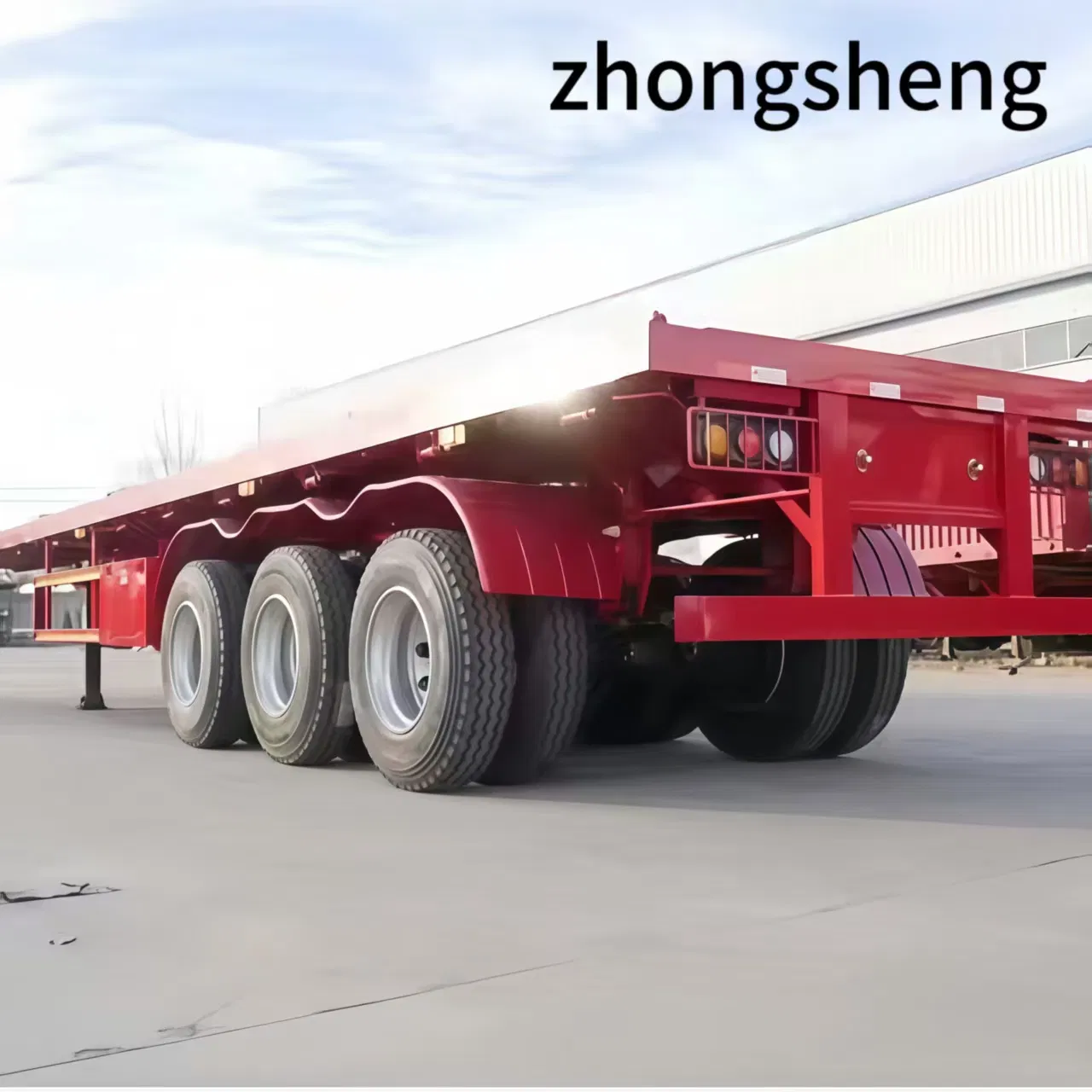 Durable Extendable Flatbed Semi Trailer for Mining