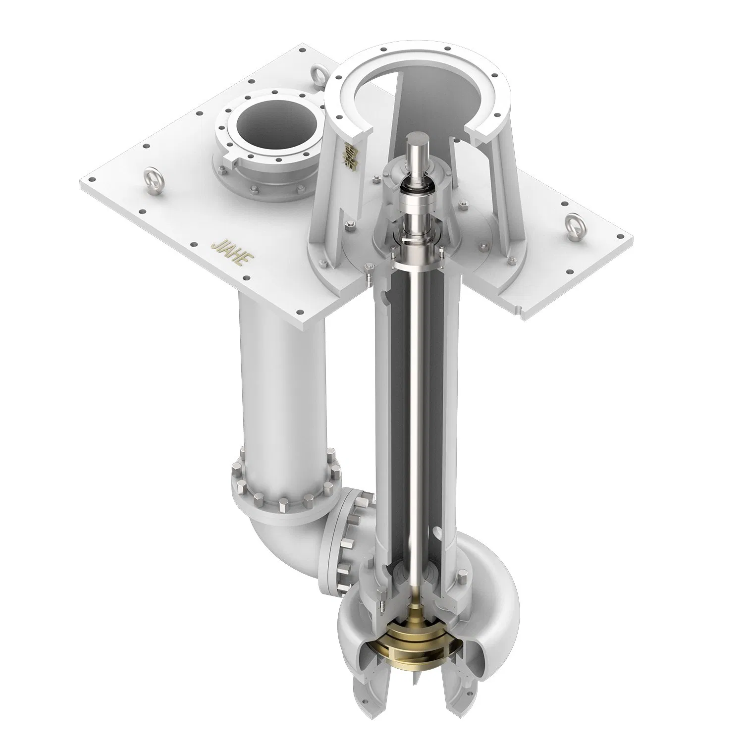 Customized Chemical Process Vertical Sulfuric Acid Corrosion Resistant High Temperature Centrifugal Pump