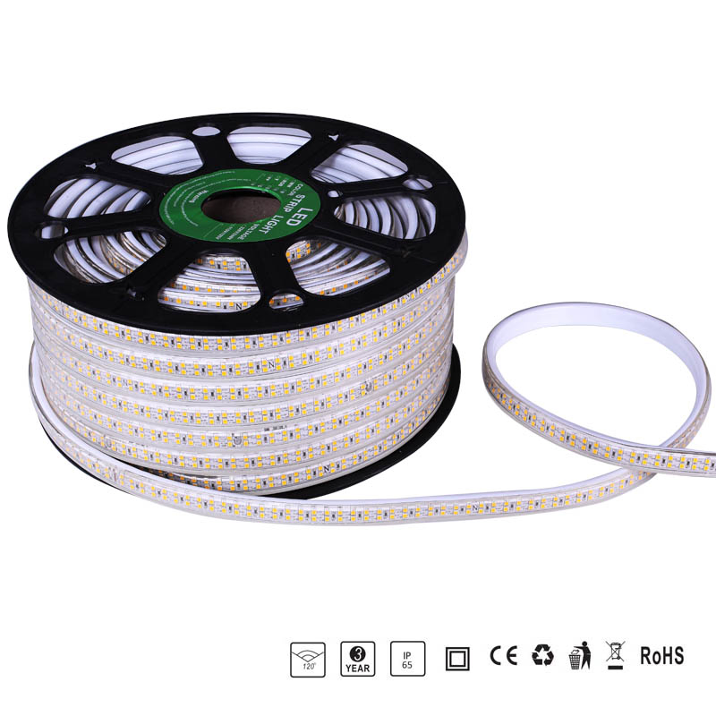 CE SMD2835 Double Line 220V/230V LED Strip Light with EMC LVD RoHS Certification