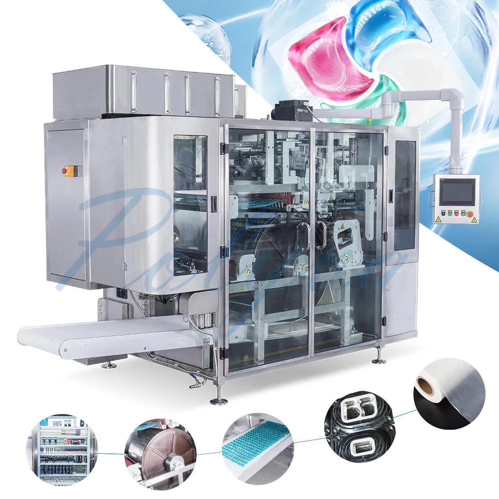 Full Automatic Liquid Water Soluble Laundry Bead Capsule Pods Filling Packaging Machine
