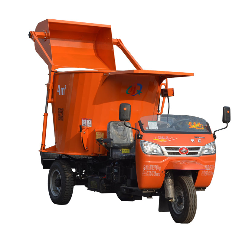 4m³ Self Propelled Tmr Mixer with Integrated Loader for Dairy Farm